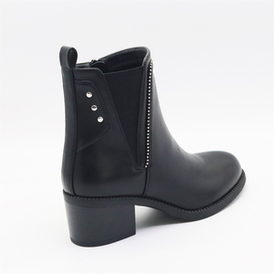 Nuovo stile stivaletti <span class=keywords><strong>con</strong></span> tacco spesso da donna <span class=keywords><strong>con</strong></span> fibbie allacciate - Product Image 3