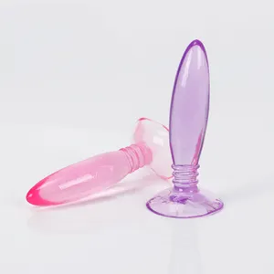 Mini plugue anal para utensílios de brinquedo, plugue anal de gelatina para brincar sexual adulto, brinquedos eróticos para iniciantes