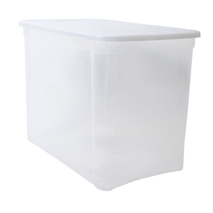 Caja de Almacenamiento Sólida Básica de 67 L, Contenedor de Plástico con Tapa para Organización del Hogar - Product Image 1