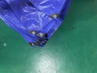 Bâche en polyéthylène personnalisée 12 x 16 pieds, bâches en plastique laminé PE de haute qualité, imperméables, pour camions