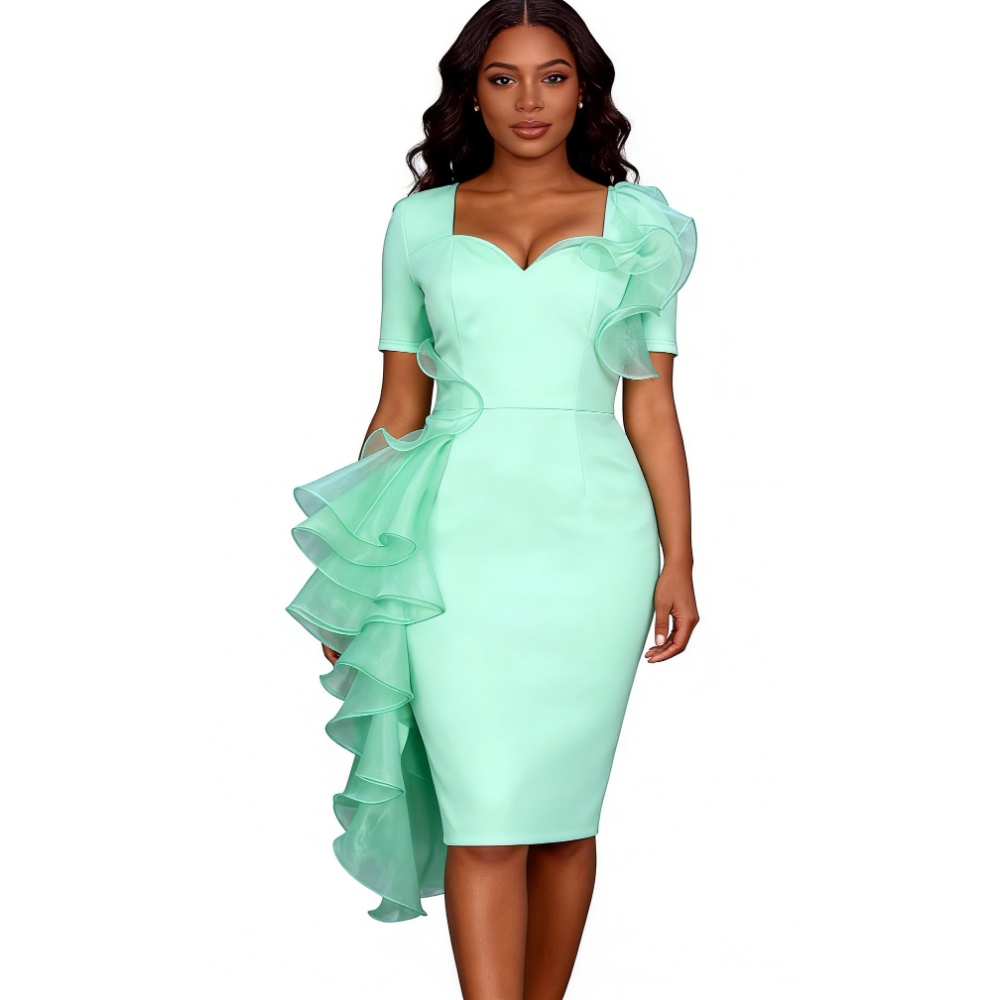 green emerald velvet dress Mint Green Prom Dresses Straps Ruched Floor Length Sheath Prom Dress With  Slit