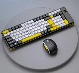 Chuột bàn phím bluetooth đa chức năng kết hợp màu sắc đẹp và chuột bàn phím không dây chức năng cao với một phích cắm