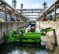 Robot de dragage hydraulique 200m3/h à grande vitesse pour l'excavation de boue sous-marine dans les projets de nettoyage des bassins portuaires