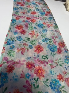 Muselina Lurex con Estampado Digital Étnico Personalizado, Diseño Floral para Confección de Prendas y Vestidos, Superventas - Product Image 6