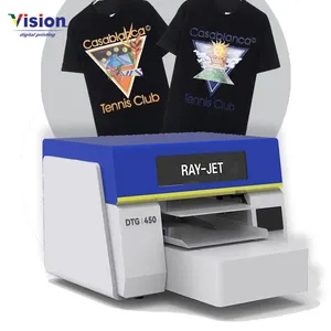 Impresora económica con ahorros en consumibles Camiseta con estampado de hojaldre Camiseta de gran tamaño personalizada Impresión Dtg