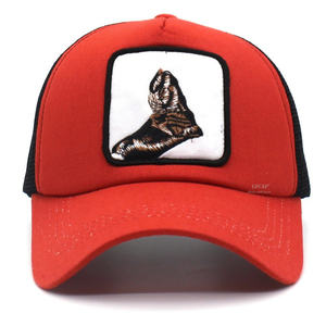 OEM تصميم الكرتون رغوة شبكة رقعة مطرزة حافة منحنية 5 لوحة الحيوان رغوة سائق الشاحنة قبعة الشاطئ في الهواء الطلق تنفس - Product Image 6