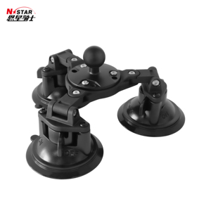 <span class=keywords><strong>Support</strong></span> de voiture universel rotatif N-STAR en plastique pour pare-brise, avec base à double ventouse robuste - Product Image 6