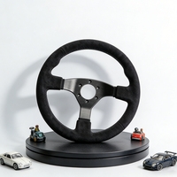 Volant de course en suède de 320 mm, profondeur 55 mm, universel, 6 boulons, pour simulateur de course et voitures de performance