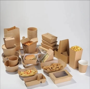 Caja de Papel Kraft para Alimentos con Logotipo Personalizado a <span class=keywords><strong>Precio</strong></span> de Fábrica, Caja de Almuerzo Bento Plegable, Reciclable y Desechable para Llevar - Product Image 6