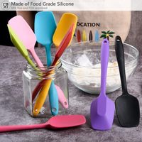 Ensemble de spatules en Silicone de qualité alimentaire, ustensiles de cuisine, spatule, grattoir, fouet à œufs, brosse, pince à aliments, outils de cuisson