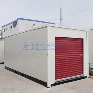 Greevel wadah penyimpanan portabel, pak datar baja dapat dilipat untuk fasilitas penyimpanan mandiri luar ruangan dengan pintu Gulung - Product Image 5