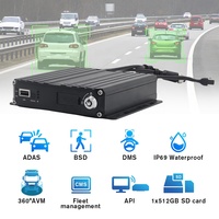 Enregistreur vidéo mobile 4CH 1080P AI 4G GPS MDVR avec ADAS DMS pour système de surveillance à distance des flottes de bus et de camions