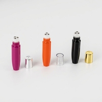 Flacon roll-on en plastique de 15 ml avec 3 billelettes, rechargeable, vide, pour emballage cosmétique, OEM ODM