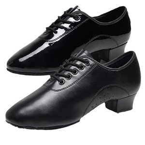<span class=keywords><strong>Zapatos</strong></span> <span class=keywords><strong>de</strong></span> <span class=keywords><strong>Baile</strong></span> Latinos/Salsa/<span class=keywords><strong>Baile</strong></span> <span class=keywords><strong>de</strong></span> Salón/Moderno para Hombre, Negros, Profesionales, con Suela Suave <span class=keywords><strong>de</strong></span> Cuero, Parte Superior <span class=keywords><strong>de</strong></span> Microfibra, Tacón <span class=keywords><strong>de</strong></span> 3.5cm - Product Image 3