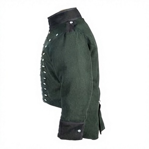 Chaqueta Acolchada de Lana para Hombre, Cuello Alto, Botones al Frente, Túnica Acolchada, Logotipo Personalizado Bordado, Ropa de Abrigo de Invierno - Product Image 2