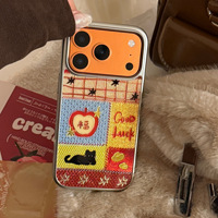 Coque de téléphone en forme de chat porte-bonheur du Nouvel An pour iPhone 17 Pro Max et iPhone 16, avec design en or 14 carats et protection anti-chute 13 couches