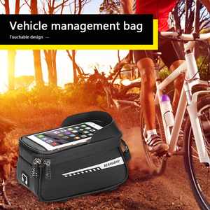防水自行车包 & 触摸屏手机座山地车前顶管Pannier自行车道MTB包 - Product Image 3