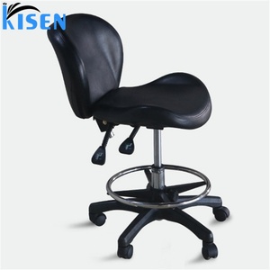 Tabouret de salon réglable en PU marron antidérapant avec repose-pieds pour pédicure, idéal pour la douche, vente chaude de l'usine Kisen - Product Image 5