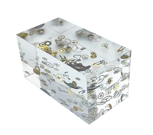 Реальные предметы на заказ, встраиваемые изделия из смолы, рекламная продукция с орнаментом, фирменный логотип, пресс-папье, Кубик из смолы, сувенир - Product Image 1