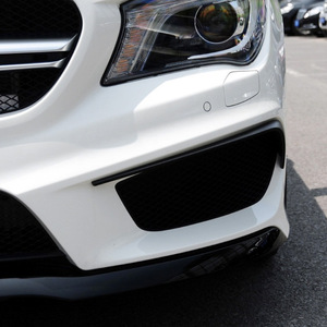 Mercedes-Benz CLA-Class Front Bumper Air Blade Piano Black Matte Black ABS <b>Decal</b> 2013-2015 Adhesive Fitment - Product Image 1