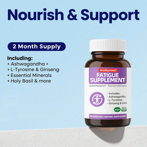 Support du système surrénalien OEM Gestionnaire de cortisol Puissant Ashwagandha L-Tyrosine Maintenir l'équilibre Cortisol Santé Fatigue Supplément - Product Image 6