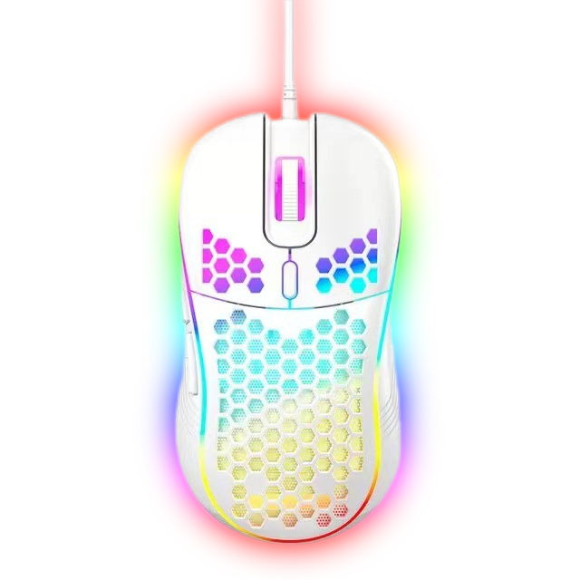 Umila 8000dpi Lightweight ABS Honeycomb Ergonomic Gaming Mouse 7 Programmable RGB Wired USB Optical Both Hands 12-Month Warranty