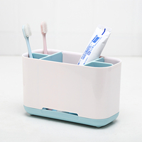 Porte-brosse à dents et boîte de rangement pour aliments, forme rectangulaire, 4-6 emplacements, organisateur de salle de bain