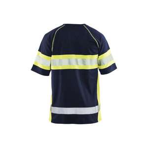 BLAKLADER - 333710518933XXL T-shirt UV haute visibilité Bleu marine/jaune-EAN 7330509466568 HI-VIS WORKWEAR - Product Image 2