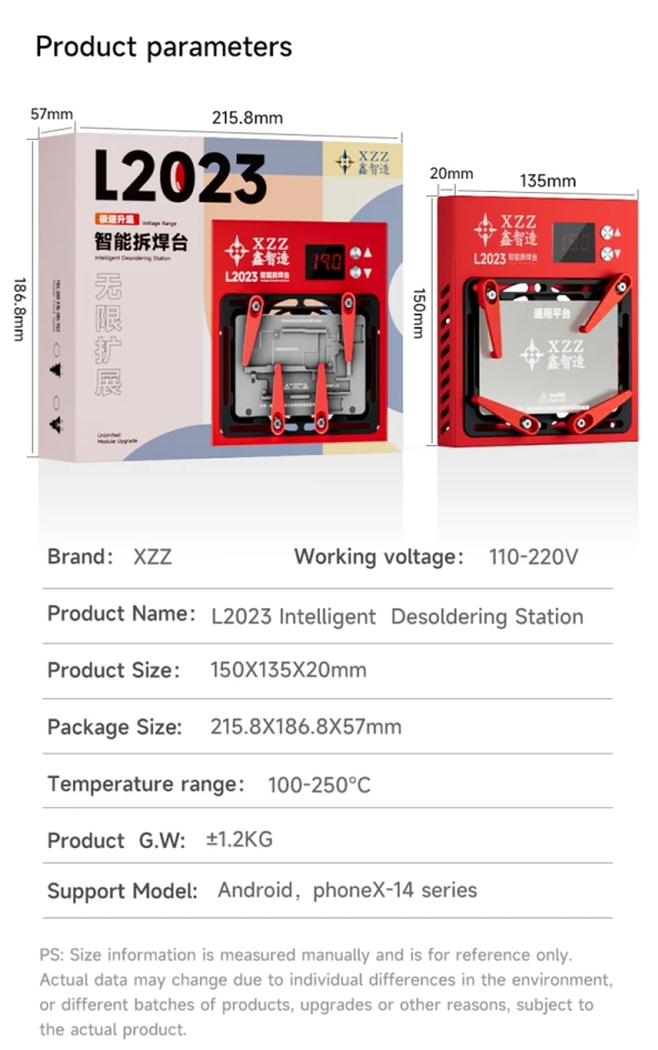 XZZ L2023 Intelligent Preheating Desoldering Station for