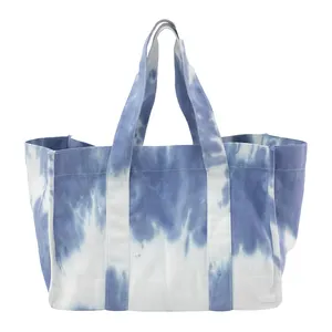 Fashion Rainbow Tie Dye Canvas Bag Large Tie Dye Tote Bag