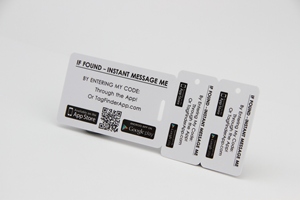 Không thường xuyên Kích thước nhựa PVC mã vạch Mã QR Combo Thẻ quà tặng phá vỡ đi treo thẻ - Product Image 4