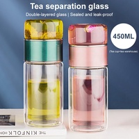 Myvit — bouteilles en verre à Double paroi 2021 ML, avec filtre de séparation, infuseur à thé, gobelet à thé, gourde de de voyage, nécessaire à boire, nouveau, 450
