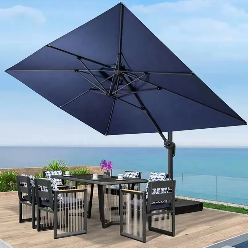 Outdoor Leisure Patio Sun Cantilever garden umbrella outdoor Roman Umbrella