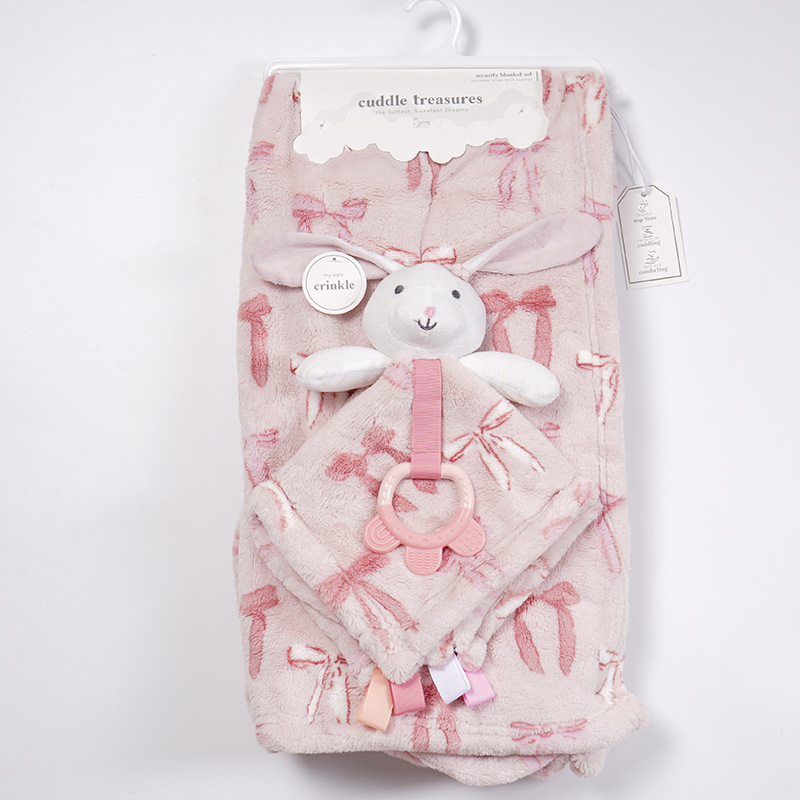 Petit lapin noeud rose