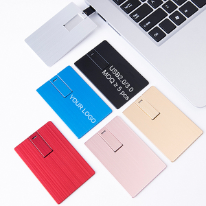 Tốc Độ Cao USB 3.0 Ổ Đĩa <span class=keywords><strong>Flash</strong></span> 128GB 16GB Kim Loại Thẻ Tín Dụng Hình Dạng Pendrive 32GB 3.0 Ngân Hàng Thẻ Memory Stick - Product Image 3