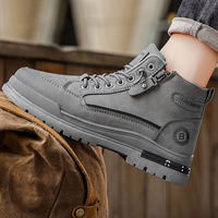 Bottes Martin pour hommes 2025 Nouvelles chaussures de travail montantes d'automne et d'hiver Chaussures de sport décontractées pour hommes Chaussures de protection du travail