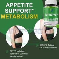 Ausreson OEM Brûleur de Graisse Keto, Complément Alimentaire pour la Perte de Poids, Gommes Brûle-Graisse Nocturnes au Thé Vert