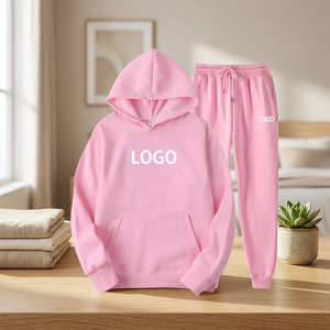 Men's High Quality Eco-Friendly Heavyweight 400g Winter Printed Casual Hooded <b>Tracksuit</b> Custom Size Solid Maroon OEM 100% Cotton - Product Image 3