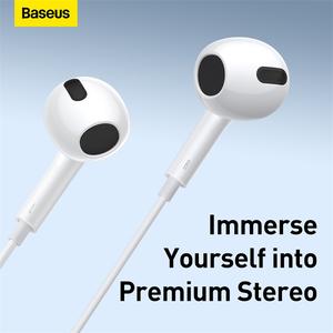 Audífonos Baseus Encok H17 de 3.5mm y 1.1m con Cable, Control Integrado, Auriculares Deportivos para Teléfonos Inteligentes <span class=keywords><strong>Xiaomi</strong></span> y Samsung con Micrófono - Product Image 3