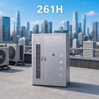 261H 261kWh 125kW Kabinet BESS Rakitan Siap Pakai (Plug and Play) LiFePO4 Pendingin Cair dengan Sistem Pemadam Kebakaran Aerosol untuk Hotel Alpine