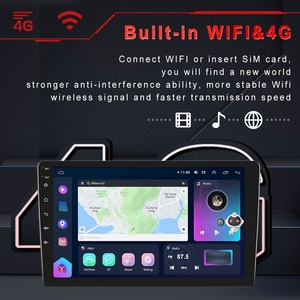 Radio para Auto Android Podofo de 8 Núcleos, 8+128GB, <span class=keywords><strong>2</strong></span> Din, Pantalla QLED de 10.1 Pulgadas, Carplay, Android Auto, DSP, GPS de Alta Resolución, WIFI, 4G LTE, BT, OBD2, DAB, OEM de Fábrica - Product Image 3