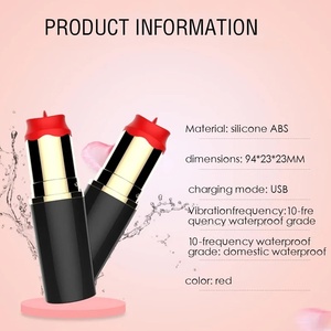 Vibrador con Forma de Lápiz Labial, Vibrador de Punto G con 10 Modos de Vibración, Juguete Sexual con Simulación de Lengua para una Estimulación Precisa - Product Image 6