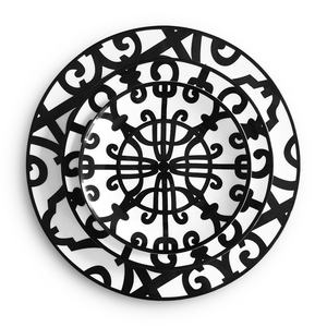 Juegos de vajilla de porcelana de hueso de alta calidad, vajilla de lujo con patrón de planta ecológico, platos de cena de nuevo diseño - Product Image 3