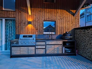 Cuisine extérieure en acier inoxydable de haute qualité personnalisée <span class=keywords><strong>Airfun</strong></span> avec évier inclus, système complet et installation facile - Product Image 3