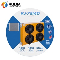 Enfriador de Aceite Refrigerado por Aire para Bulldozer, Intercambiador de Calor para Cargadora, con Cubierta de Ventilador Antipolvo, Maquinaria de Construcción