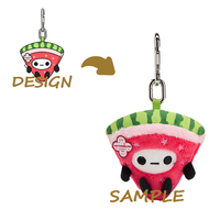 Peluche personnalisée mini 10 cm - Super douce et moelleuse avec design brodé, doublure en maille de nylon