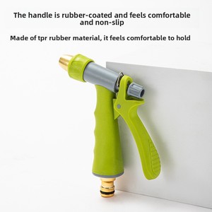 Pistola de Agua de Alta Presión de Plástico Color Verde Manzana, en Blíster, Juego de 4 Piezas, Tipo Ducha para el Hogar, Suministro de Fábrica - Product Image 5