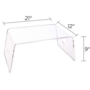 <span class=keywords><strong>Plateau</strong></span> de <span class=keywords><strong>lit</strong></span> transparent en acrylique avec poignées, 1 pièce, support pour ordinateur Portable, léger, bureau, à tour, pour la lecture et l'écriture, Table <span class=keywords><strong>Mobile</strong></span> - Product Image 1