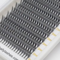 Extensions de cils anime en gros, nouveau design, pré-fabriquées, effet pointe de pieuvre, souple, pour plateaux de cils