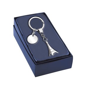 Llavero con diseño de la Torre Eiffel con un toque de moneda - Product Image 2